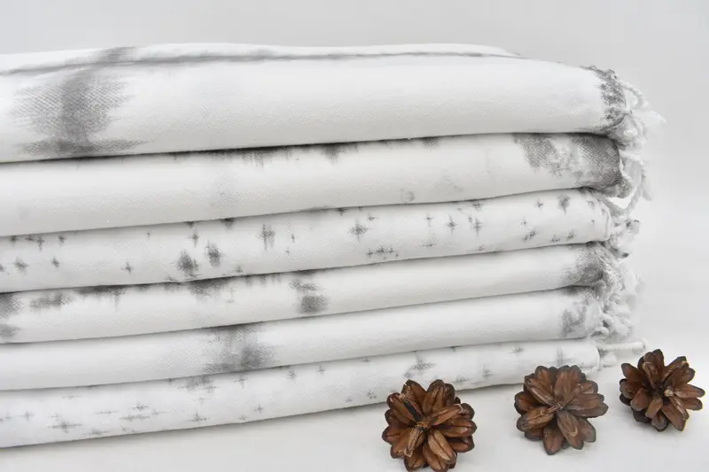 Custom Towel, Organic Turkish towel, 64x38 Cotton Batik Towel, Handmade Gift, Bridesmaid Favors, Eco-friendly Turkish towel for home and travel - 1