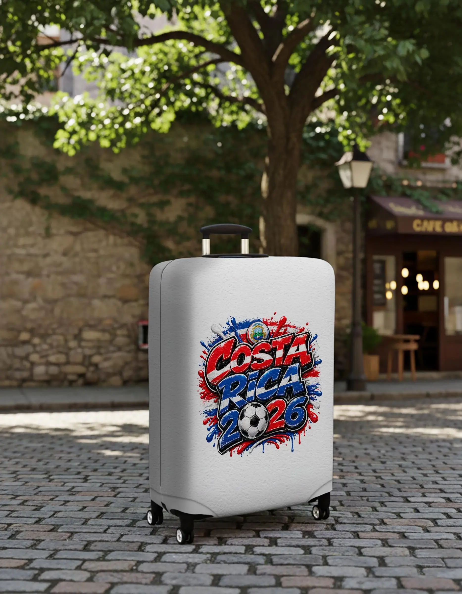 Costa Rica Fußball-Gepäckhülle, 2026 Fan-Kofferschutz mit lebendigem Design - 1