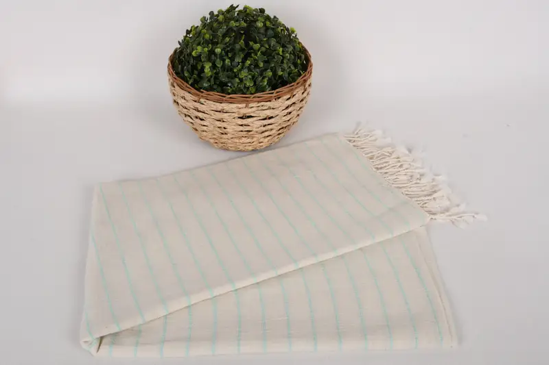 Custom Beach Towels, Personalized Wedding Gift, 64x38 Linen Striped Towel, Personalized Gifts, Beach Size Towel, Beach Towel Bulk, Personalised Gift - 4