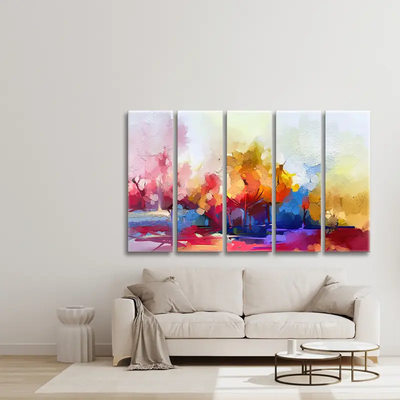 Abstract Colorful Wall Art, Large Oil Painting, Thick Colorful Oil Large Wall Painting Canvas Oil Painting Abstract Large Canvas Artwork - 6