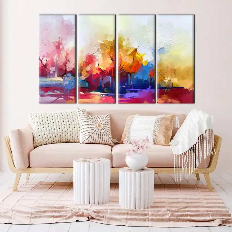 Abstract Colorful Wall Art, Large Oil Painting, Thick Colorful Oil Large Wall Painting Canvas Oil Painting Abstract Large Canvas Artwork - 9