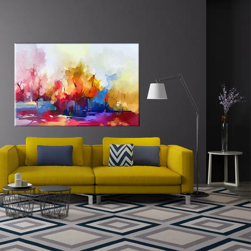 Abstract Colorful Wall Art, Large Oil Painting, Thick Colorful Oil Large Wall Painting Canvas Oil Painting Abstract Large Canvas Artwork - 5