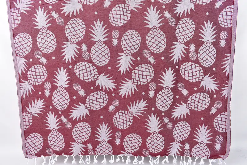 Bachelorette Favor, Bridesmaid Gift, Absorbent towel, 70x36 Cotton Pineapple Design Towel, Girls Weekend Getaways Ideas, Monogram Beach Towel - 1