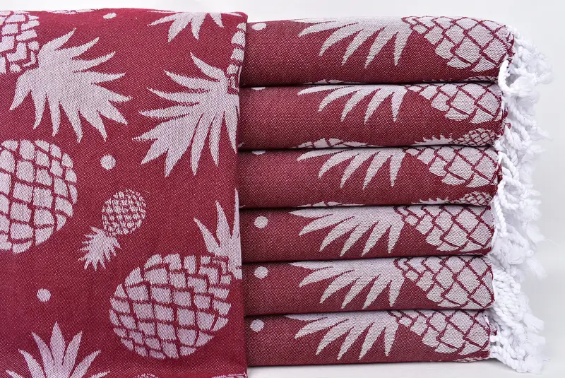 Bachelorette Favor, Bridesmaid Gift, Absorbent towel, 70x36 Cotton Pineapple Design Towel, Girls Weekend Getaways Ideas, Monogram Beach Towel - 2