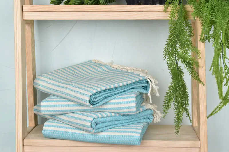 Turkish Towel Beach, Grandma Gift, Home Decor Gifts, Bachelorette Party Gifts, Custom monogram Turkish beach towel USA, 68x40 Cotton Striped Towel - 7