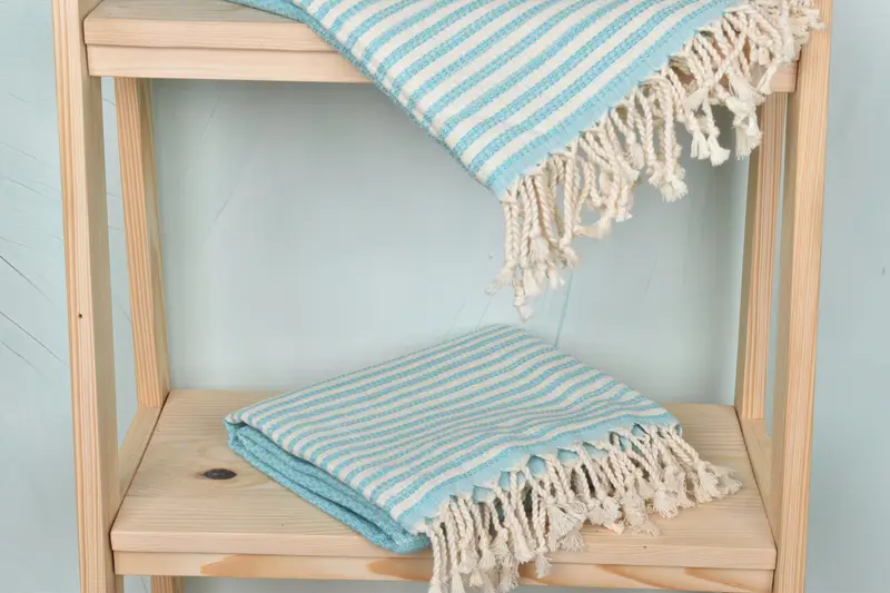 Turkish Towel Beach, Grandma Gift, Home Decor Gifts, Bachelorette Party Gifts, Custom monogram Turkish beach towel USA, 68x40 Cotton Striped Towel - 5