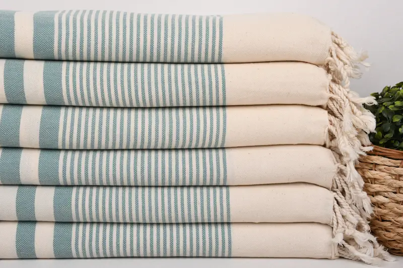 Peshtemal Towel, Bridesmaid Gifts Personalized, Cotton towel, 70x40 Cotton Striped Towel, Cute Beach Towel, Absorbent towel, Organic Turkish towel - 2