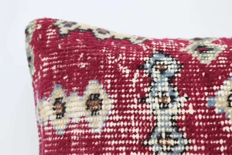 16x24 Red Cushion, Traditional Pillow Cover, Art Deco Pillow, Gift Pillow, Throw Kilim Pillow, Home Decor Pillow, Pillow Case, Turkish Bench Cushion - 2