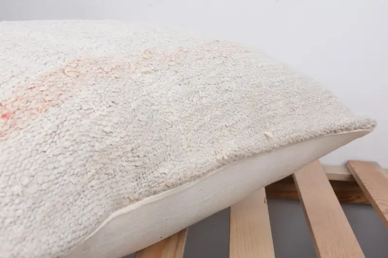 16x24 White Pillow Sham, Handmade Kilim Cushion, Turkish Bench Pillow Case, Vintage Pillow, Shabby Chic Cushion, Pillow, Pillow for Sofa - 7