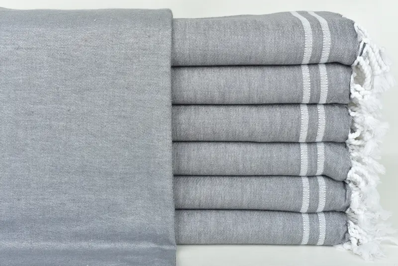 Embroidered Towel, 70x40 Cotton Star Design Towel, Turkish Beach Towel Monogram, Unique Gift, Peshtemal Towel, Best Friend Wedding Gift, Bath towel - 2