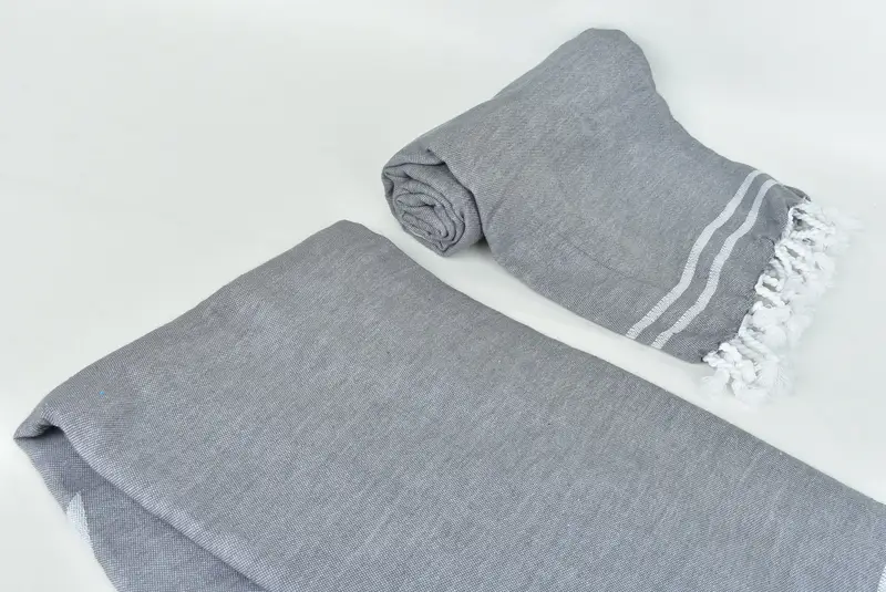 Embroidered Towel, 70x40 Cotton Star Design Towel, Turkish Beach Towel Monogram, Unique Gift, Peshtemal Towel, Best Friend Wedding Gift, Bath towel - 8