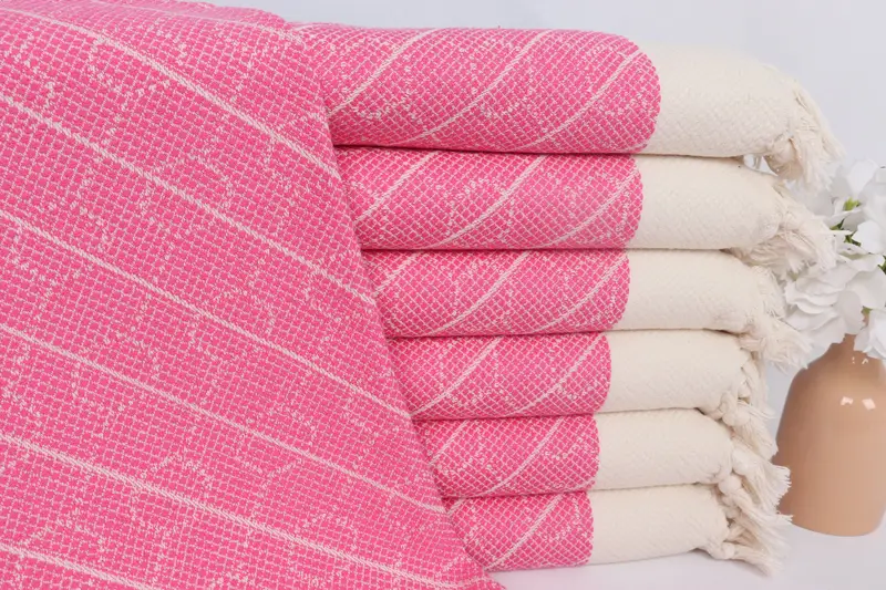 36x18 Cotton Geometric Towel, Bathroom Towels, Personalized Gift, Beach Bachelorette Party Decorations, Bridesmaid Gifts, Best Friend Christmas Gift - 1