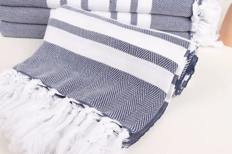 Pool Towels, Turkish Bath Towel USA, Yoga Towel, Bridesmaid Gifts, 68x36 Cotton Chevron Towel, Monogrammed Beach Towel, Peshtemal Towel, Xmas Gifts - 4