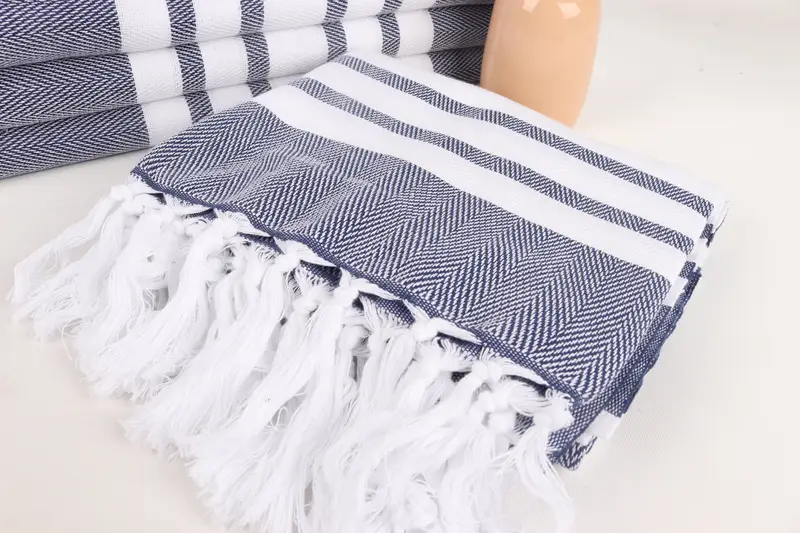 Pool Towels, Turkish Bath Towel USA, Yoga Towel, Bridesmaid Gifts, 68x36 Cotton Chevron Towel, Monogrammed Beach Towel, Peshtemal Towel, Xmas Gifts - 5