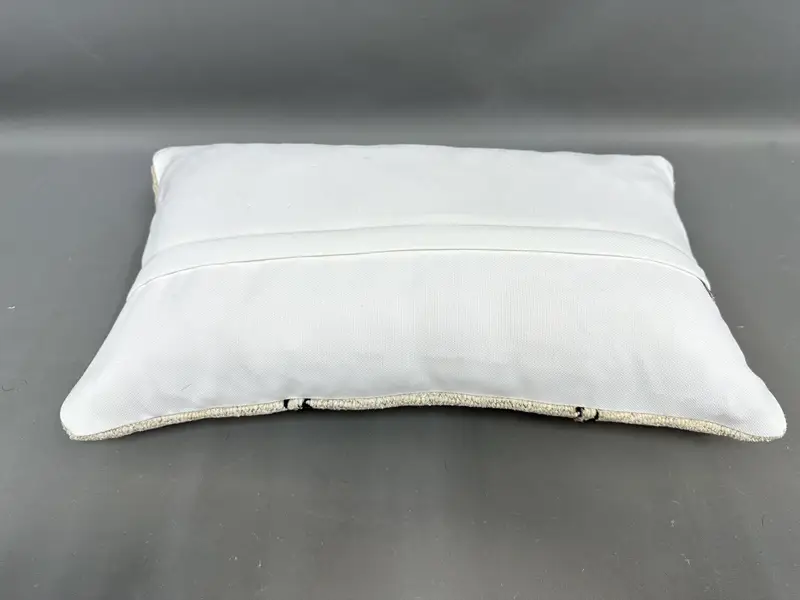 Turkish Pillow, 12x20 Beige Pillow Sham, Pillow, Vintage Kilim Pillow, Home Decor Pillow, Boho Chic Pillow Case, Shabby Chic Cushion Case - 7