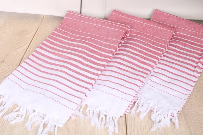 Cotton towel, Quick-Dry Beach Towel, 68x36 Cotton Striped Towel, Lightweight Turkish towel, Wedding Gift For Bride, Personalized Towel Gift - 6