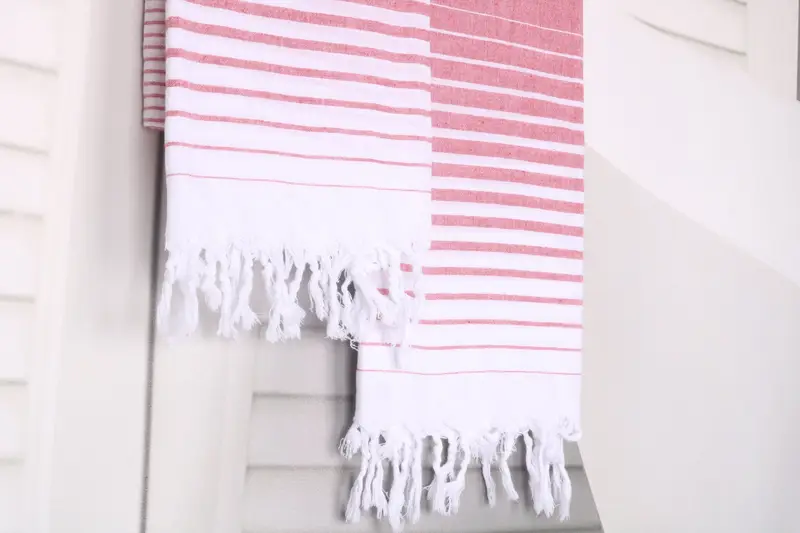Cotton towel, Quick-Dry Beach Towel, 68x36 Cotton Striped Towel, Lightweight Turkish towel, Wedding Gift For Bride, Personalized Towel Gift - 8