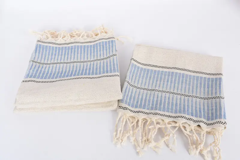 Customized Turkish Towel, Bathroom Towels, Small Bath Towels, Valentines Day Gift Idea, Personalized Dish Towel, 40x20 Linen Striped Towel - 7