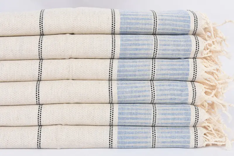 Customized Turkish Towel, Bathroom Towels, Small Bath Towels, Valentines Day Gift Idea, Personalized Dish Towel, 40x20 Linen Striped Towel - 3