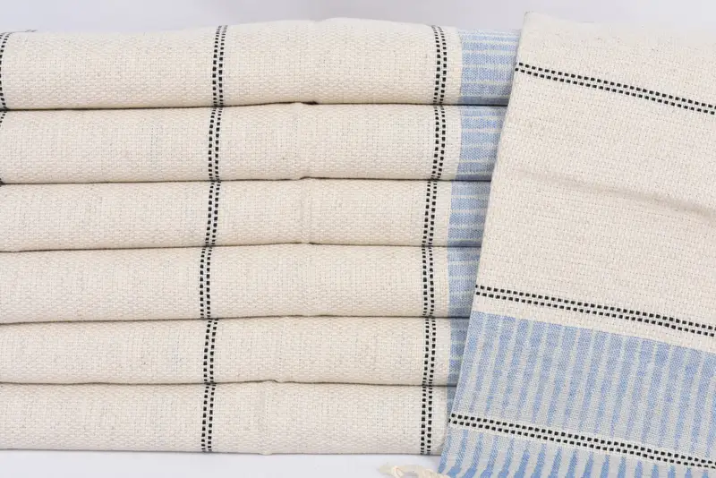 Customized Turkish Towel, Bathroom Towels, Small Bath Towels, Valentines Day Gift Idea, Personalized Dish Towel, 40x20 Linen Striped Towel - 2