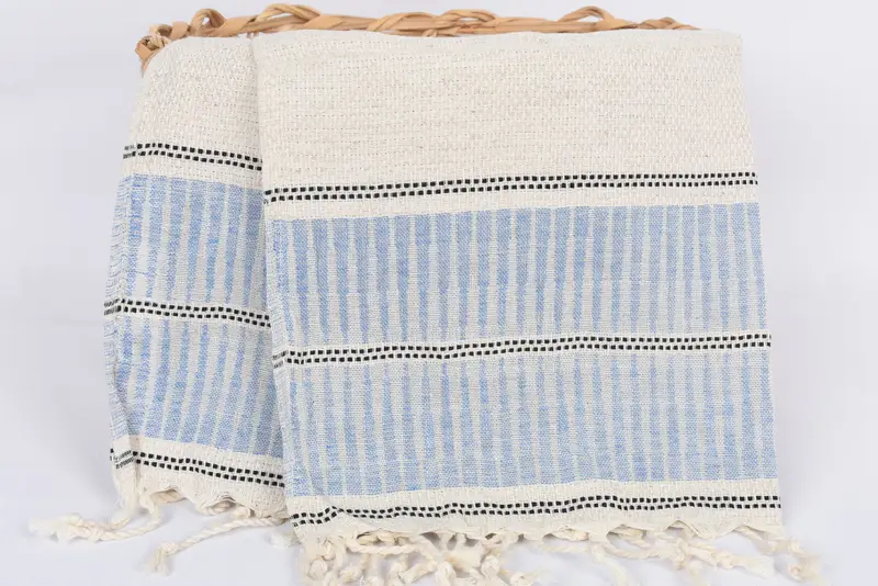 Customized Turkish Towel, Bathroom Towels, Small Bath Towels, Valentines Day Gift Idea, Personalized Dish Towel, 40x20 Linen Striped Towel - 5