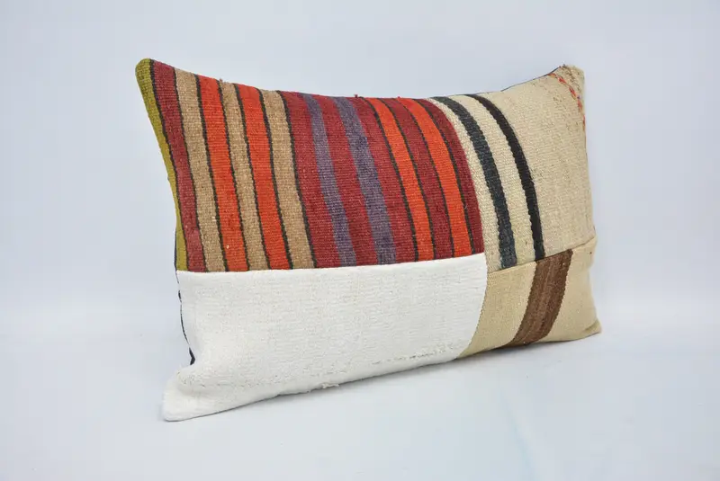 Interior Designer Pillow, Throw Kilim Pillow, Personalized Gift Pillow Pillow, Handmade Kilim Cushion, 16x24 Red Pillow, Pillow Case - 3