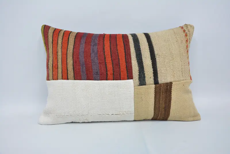 Interior Designer Pillow, Throw Kilim Pillow, Personalized Gift Pillow Pillow, Handmade Kilim Cushion, 16x24 Red Pillow, Pillow Case - 1
