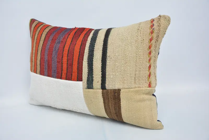 Interior Designer Pillow, Throw Kilim Pillow, Personalized Gift Pillow Pillow, Handmade Kilim Cushion, 16x24 Red Pillow, Pillow Case - 4