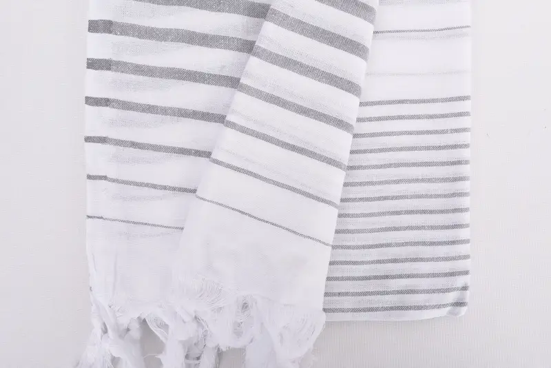 68x36 Cotton Striped Towel, Bridemaids Beach Towel, Valentines Gift, Bachelorette Party Gift, Absorbent Turkish towel, Personalized Towel - 8