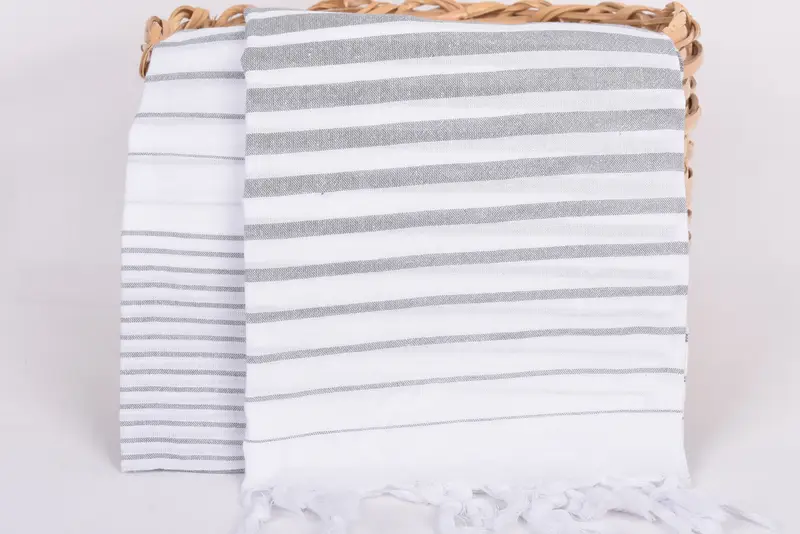 68x36 Cotton Striped Towel, Bridemaids Beach Towel, Valentines Gift, Bachelorette Party Gift, Absorbent Turkish towel, Personalized Towel - 5