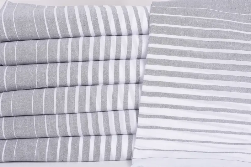 68x36 Cotton Striped Towel, Bridemaids Beach Towel, Valentines Gift, Bachelorette Party Gift, Absorbent Turkish towel, Personalized Towel - 2