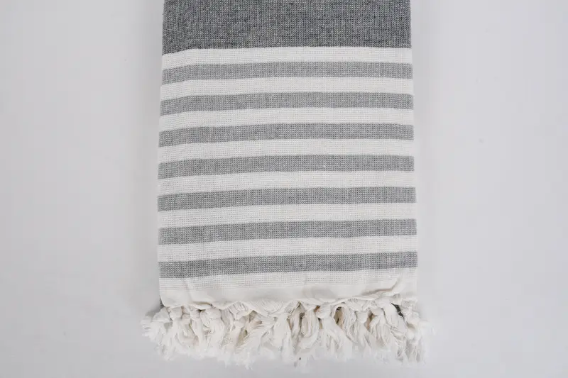 Quick-dry peshtemal, 68x36 Cotton Striped Terry Towel, Sand-free towel, Personalized Bridesmaid Beach Towel, Thin towel, Personalized Gift For Her - 3