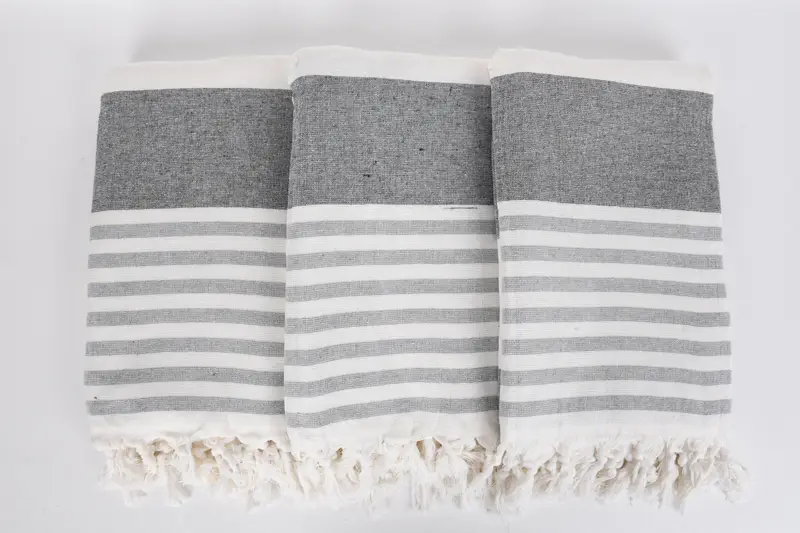 Quick-dry peshtemal, 68x36 Cotton Striped Terry Towel, Sand-free towel, Personalized Bridesmaid Beach Towel, Thin towel, Personalized Gift For Her - 7