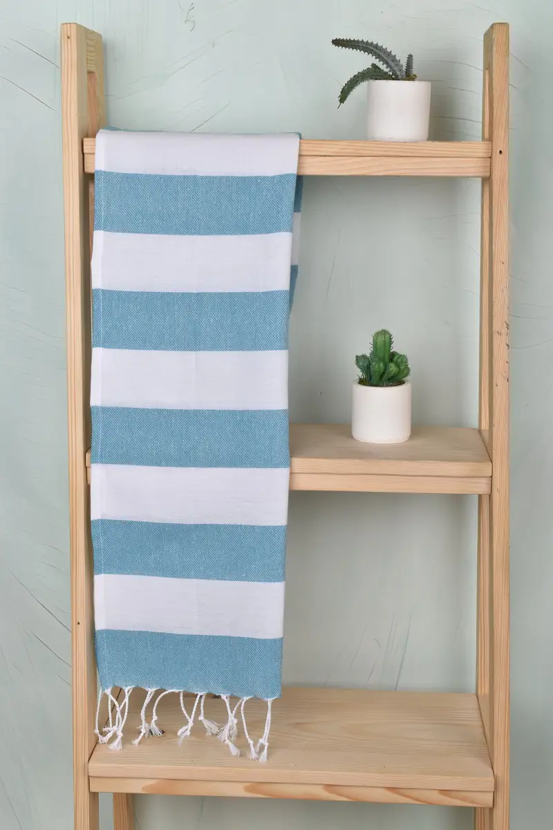 Monogram Kitchen Towel, Turkish Hand Towel, Bulk Order Towel, Christmas Hand Towel, 40x18 Cotton Striped Towel, Organic Towel, Bathroom Towels - 8