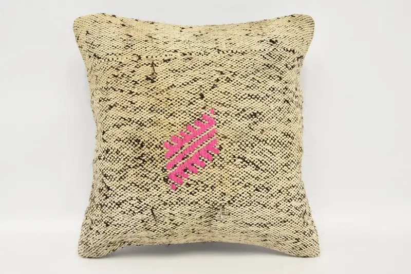 Cushion Cover, Comfy Throw Pillow Cover, 12x12 Beige Cushion Cover, Antique Pillows, Kilim Pillow, Aztec Pillow Case, Home Decor Pillow - 1