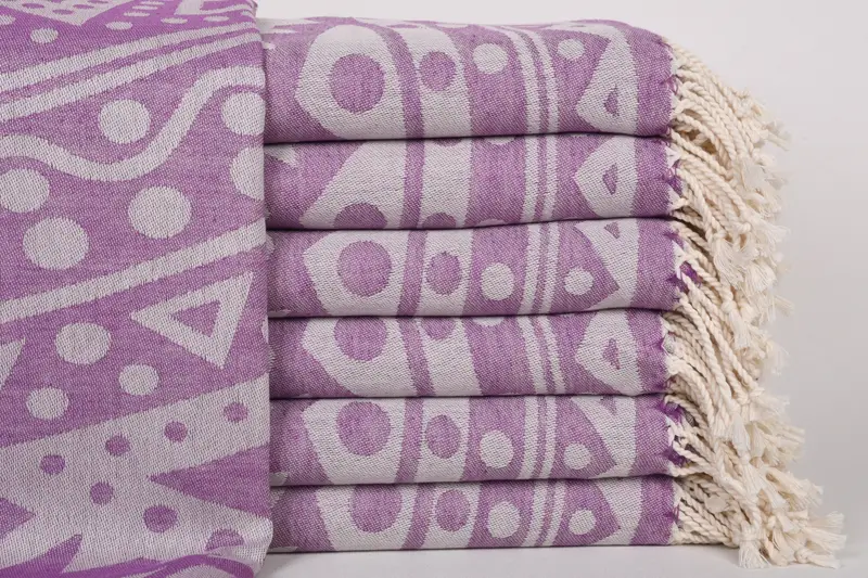 70x40 Cotton Round Pattern Towel, Custom Wedding Gifts, Miami Bachelorette Party Favors, Wedding Gift Ideas, Custom Towel, Personalized Gifts - 1