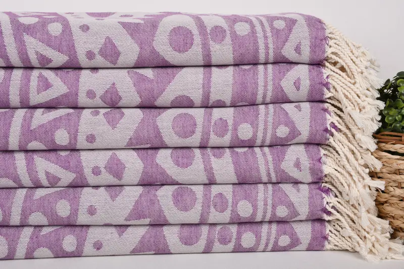 70x40 Cotton Round Pattern Towel, Custom Wedding Gifts, Miami Bachelorette Party Favors, Wedding Gift Ideas, Custom Towel, Personalized Gifts - 3