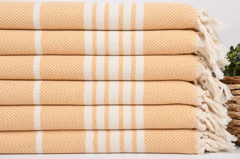 Bridal Shower Gift, Girl Trip Party Favor, Personalized Gift, Valentines Gift, Monogrammed Hand Towel, Kitchen Towel, 40x20 Cotton Striped Towel - 2