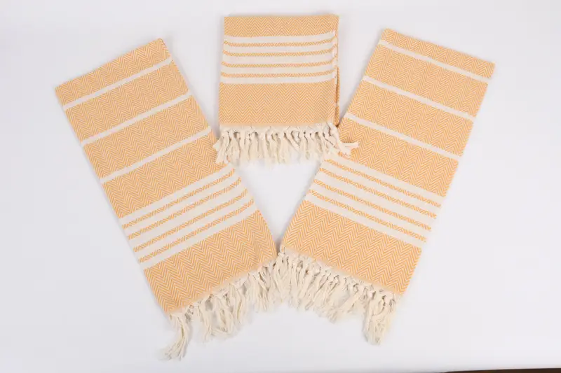 Bridal Shower Gift, Girl Trip Party Favor, Personalized Gift, Valentines Gift, Monogrammed Hand Towel, Kitchen Towel, 40x20 Cotton Striped Towel - 6