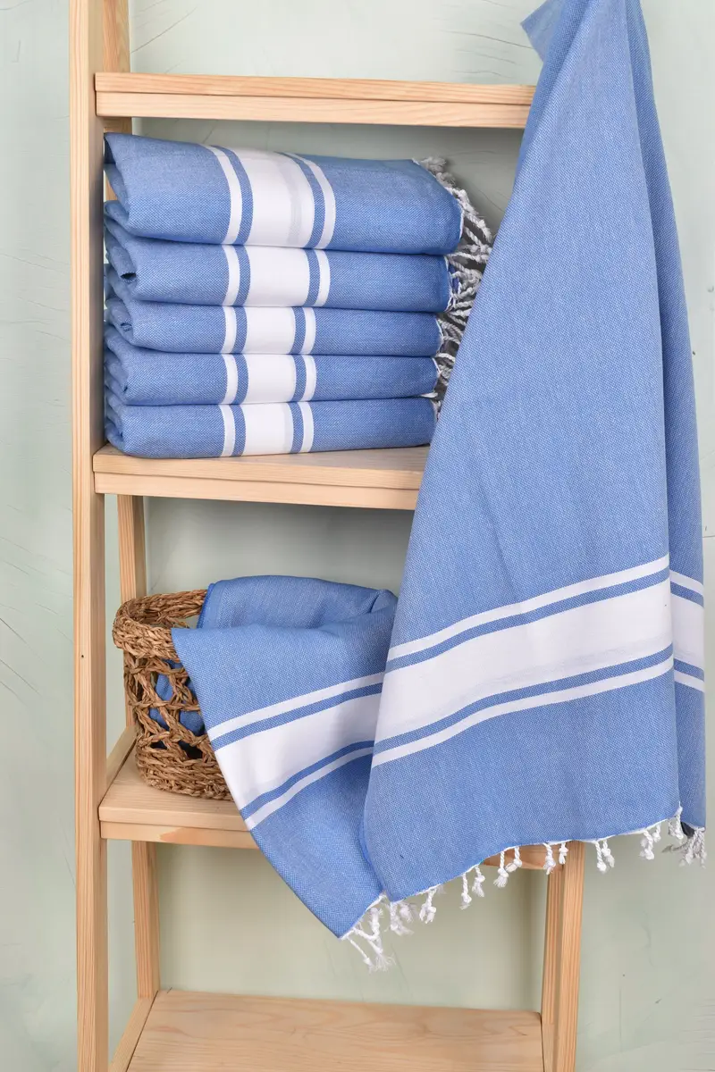 Home Gift, 70x40 Cotton Striped Towel, Bachelorette Gifts, Monogram Towels, Bath towel, Sand-resistant towel, Thin and lightweight Turkish peshtemal - 3