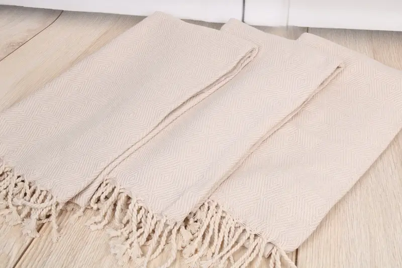 Gift For Mom, 74x40 Cotton Diamond Towel, Gym Towel, Turkish bath towel, Embroidered Towel, Wedding Favors, Organic cotton Turkish peshtemal towel - 6