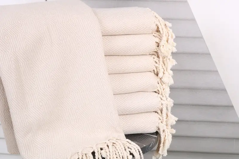 Gift For Mom, 74x40 Cotton Diamond Towel, Gym Towel, Turkish bath towel, Embroidered Towel, Wedding Favors, Organic cotton Turkish peshtemal towel - 1