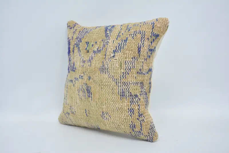 Rustic Cushion Case, Aesthetic Pillow, Antique Pillows, Pillow for Sofa, Pillow Case, Handmade Kilim Cushion, 12x12 Beige Cushion Case - 4