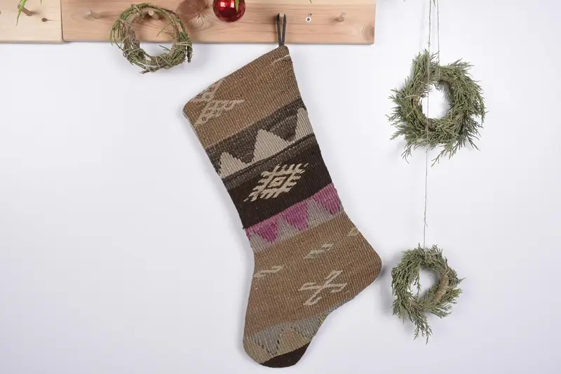 お祝いのクリスマスオーナメントパターン、耐久性のある1ピースクリスマスストッキング