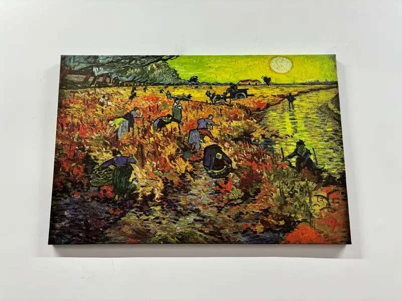 Encantador lienzo impreso con vista al campo de Van Gogh - Obra maestra de la naturaleza