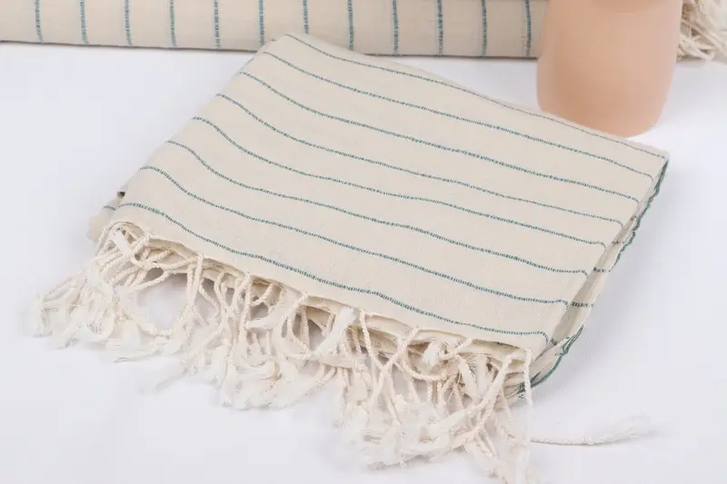Housewarming Gift, 64x38 Linen Striped Towel, Personalized Bridesmaid Gift, Turkish bath towel for spa, Christmas Gift, Lightweight Turkish towel - 5