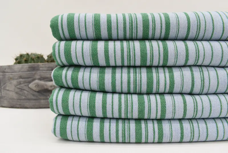 70x36 Cotton Striped Towel, Grandma Gift, Peshtemal Towel, Yoga Towel, Personalized Gifts, Thin and lightweight Turkish peshtemal, Bath towel - 2
