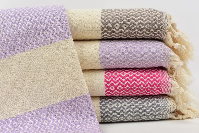 Customized Gray Zigzag Hand Towel, Personalized Kitchen Towel, 36x18 Inches