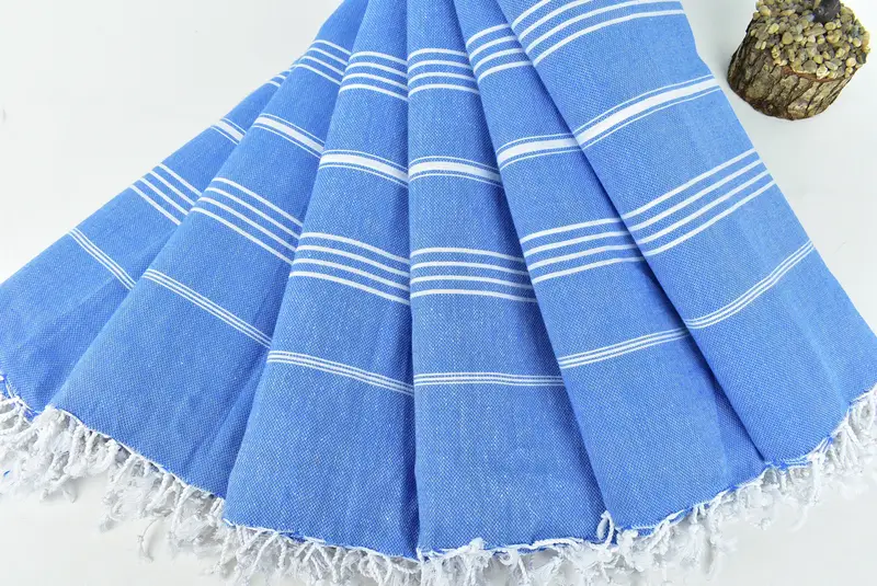 Mother Of The Groom Gift, Turkish Bedcover, 96x80 Cotton Striped Towel, Monogram Blanket, Christmas Tablecloth, Woven Blanket, Personalized Gifts - 4
