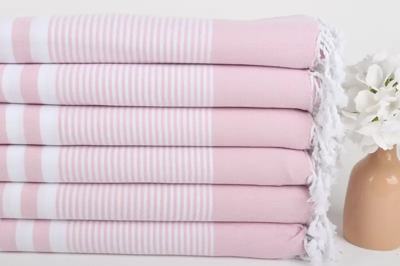 70x40 Cotton Striped Towel, Personalized Turkish Towel, Scarf Towel, Lightweight Turkish towel, Embroidered Towel, Custom Beach Towels, Home Gift - 3